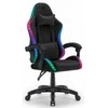 Žaidimų kėdė, biuro pasukama kėdė Hell's Chair HC-1000 juoda LED RGB