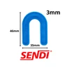 3 mm intarpai plytelėms - pasagos, N-SPACER Sendi, 100 vnt