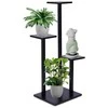 4 pakopų metalinis gėlių stovas, 84 cm