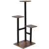 4 pakopų metalinis gėlių stovas, 84 cm