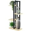 4 pakopų metalinis gėlių stovas, 93 cm