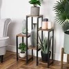 6 pakopų metalinis gėlių stovas, 70 cm
