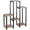 6 pakopų metalinis gėlių stovas, 80 cm
