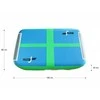 AirBlock gimnastikos kilimėlis batutas MASTER 60 x 100 x 20 cm mėlynas žalias