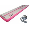 Airtrack gimnastikos kilimėlis MASTER 400 x 100 x 20 cm rožinė-pilka