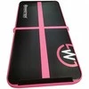 AirTrack pripučiamas gimnastikos kilimėlis MASTER 200 x 100 x 10 cm juodai rožinis