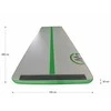 AirTrack pripučiamas gimnastikos kilimėlis MASTER 400 x 150 x 20 cm pilkai žalias