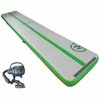 AirTrack pripučiamas gimnastikos kilimėlis MASTER 600 x 100 x 20 cm pilkai žalias