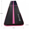 AirTrack pripučiamas gimnastikos kilimėlis MASTER 400 x 100 x 10 cm juodai rožinis