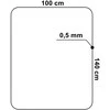 Apsauginis kilimėlis PVC foteliui 100x140 cm 0,5 mm