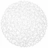 Apvalus stalo įrankių lėkštės kilimėlis / popierinis virtuvės kilimėlis baltas 35 cm