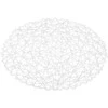 Apvalus stalo įrankių lėkštės kilimėlis / popierinis virtuvės kilimėlis baltas 35 cm