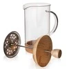 Arbatinukas infuzinis, stiklinis ąsotis su stūmokliu, kavai, arbatai, žolelėms, 1 l