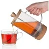 Arbatinukas infuzinis, stiklinis ąsotis su stūmokliu, kavai, arbatai, žolelėms, 0,75 l