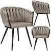 ASTON VELVET taupe austinė aksominė kėdė