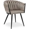 ASTON VELVET taupe austinė aksominė kėdė