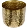 Auksinis metalinis vazono užvalkalas 19x18 cm