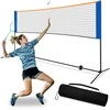 Badmintono tinklelis ant raketos rėmo