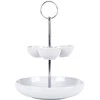 Alpina Serviravimo lėkštė porcelianinė balta 2 lygių 22 cm