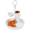 Alpina Serviravimo lėkštė porcelianinė balta 2 lygių 22 cm