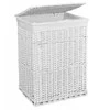 Baltų pintų krepšelių rinkinys 72 l ir 114 l