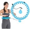 Blue HHW01 Mėlynas HULA HOOP SU RIEŠUTAIS IR HMS SVORIU