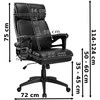 CONCORD 2.0 fotelis biuro kėdė, juoda