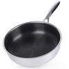COOKCELL HYBRYD aukščiausios kokybės nelipni plieninė keptuvė, 26 cm gylio