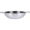 COOKCELL HYBRYD aukščiausios kokybės neprideganti plieninė wok keptuvė 28 cm