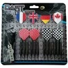 Darts MASTER Juodas 18g (12 smiginių, 100 antgalių)