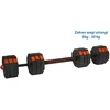 EB FIT reguliuojamo dydžio treniruočių hanteliai 2 x 15 kg su štangos funkcija