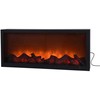 Elektrinis židinys LED juodo metalo 57x25 cm