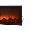 Elektrinis židinys LED juodo metalo 57x25 cm