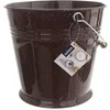 Emaliuotas kibiras maistiniam pienui, 10 l, rudas
