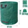 FORKIS sodo krepšys, didelis, stiprus, 270L