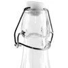 Kvadratinis stiklinis butelis alkoholiui, vynui, tinktūrai, likeriui, sirupui su užsegamu kamščiu, 0,53 l