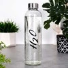 Gertuvė Stiklinis butelis vandeniui, sultims, limonadui, kokteiliui, kokteiliui, nepralaidus 700 ml