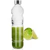 Gertuvė Stiklinis butelis vandeniui, sultims, limonadui, kokteiliui, kokteiliui 1,1 l