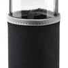 Gertuvė Stiklinis buteliukas su neopreno dangteliu, juodas, 490 ml