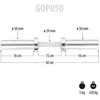 GOP050 (+ spaustukai) TRUMPAS OLIMPINIS STRAIPSNIS 5KG 50CM HMS