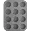 GRANDE granitinė bandelių kepimo forma bandelėms, 12 vnt, 35x26 cm