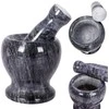 Granito akmens skiedinys su grūstuvu prieskoniams, žolelėms, riešutams malti, sunkus, 11 cm