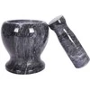 Granito akmens skiedinys su grūstuvu prieskoniams, žolelėms, riešutams malti, sunkus, 11 cm