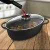 Granito keptuvė / puodas su stikliniu dangčiu 8 l GRANDE