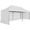 Greitosios prekybos paviljonas - 3x6 m - 3 sienos - baltos spalvos