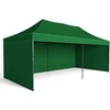 Greitosios prekybos paviljonas - 3x6 m - 3 sienos - žalia