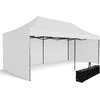 Greitosios prekybos paviljonas - 3x6 m - 3 sienos - baltos spalvos