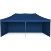 Greitosios prekybos paviljonas - 3x6 m - 3 sienos - mėlynos spalvos