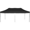 Greitosios prekybos paviljonas - 3x6 m - 3 sienos - juodos spalvos