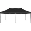Greitosios prekybos paviljonas - 3x6 m - 3 sienos - juodos spalvos